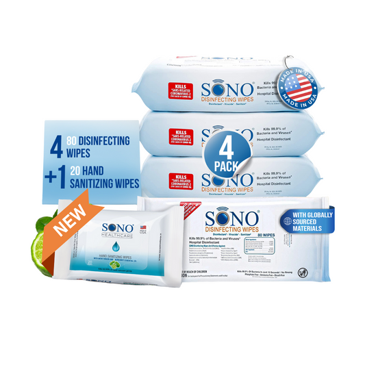 SONO 4 Pack 80ct Disinfecting Wipes